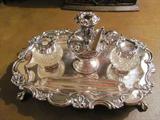 English Silver Ink Well