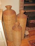 Set of Antique Fishing Baskets