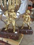 Pair of Gilt Bronze Putti's