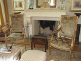 Pr. of Gilt Italian Arm Chairs