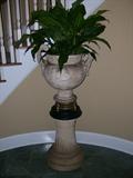Antique Italian Terra Cotta Urn on Pedestal