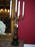 Pr. of Antique Bronze Candleabras