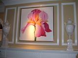 Large Signed Oil on Canvass, Pr. of Large Italian Blanc de Chine Urns on Pedestals