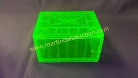 vintage vaseline glass