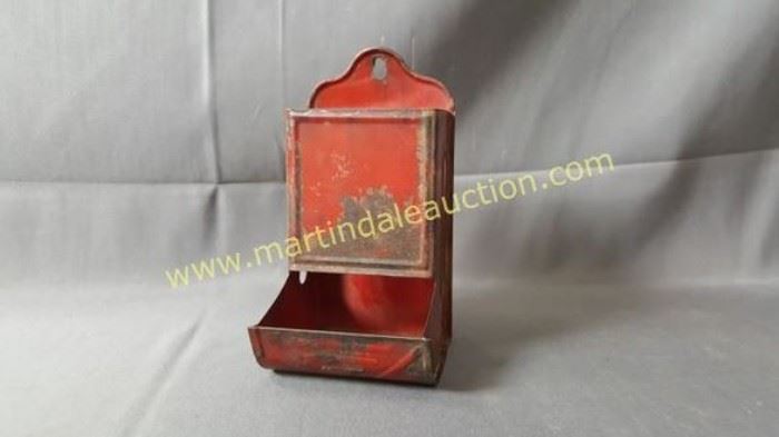 vintage match box holder
