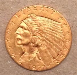 2.5 dollar Indian head gold piece