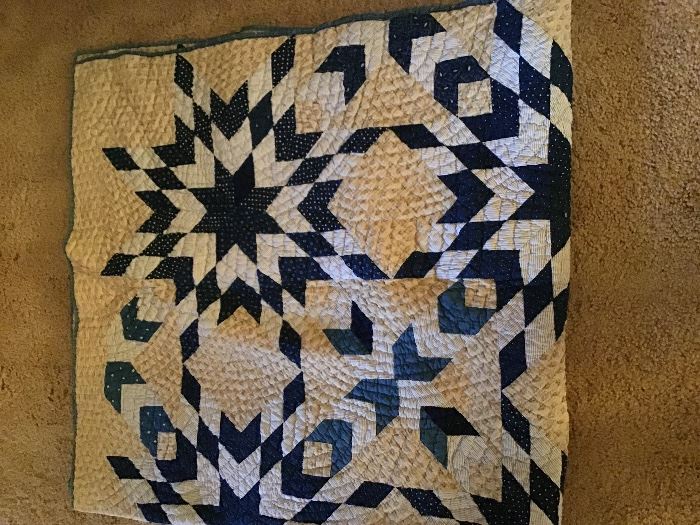 Beautiful hand-stitched quilt.