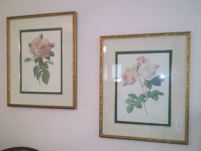Pretty floral botanical prints