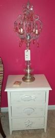 Really cute little coastal cottage night stands.  We have a pair!
