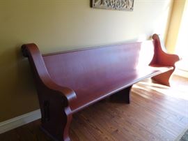 vintage  church  pew- 