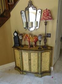 storage  piece-  not the  mirror-  decor