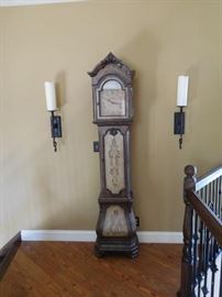 Howard  Miller   battery  clock  with  storage-