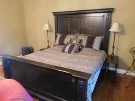 Ashley  king  size  bedroom  set(no mattress  set)