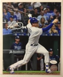 Signed Hunter Dozier 8x10 Glossy Photograph Kansas ...