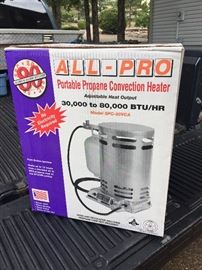 Brand New All Pro Portable Propane Convention Heater...
