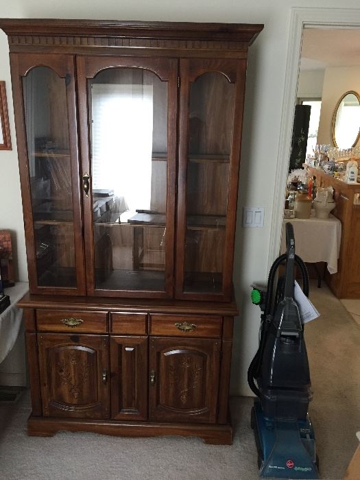 China Cabinet, Hoover Rug Cleaner...