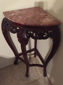 Beautiful Corner Stand w/Marble Top...