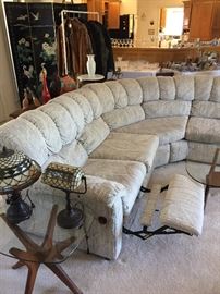 Both Ends of the Sectional are Recliners...