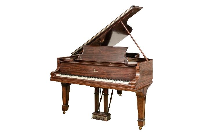 STEINWAY & SON GRAND PIANO MODEL B, CA. 1907 IN HIGHLY FIGURED MAHOGANY CASE Item #: 90300
