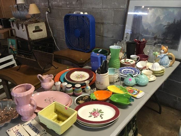 Dishes and vases and more and more