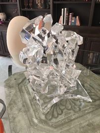 Signed acrylic sculpture