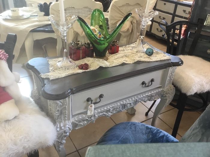Antique Ball & Claw Vanity/Entry Way Table