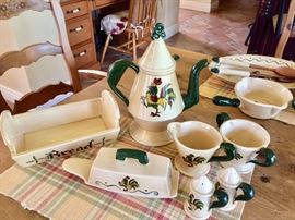 Metlox California Poppytrail Green Rooster Accessories