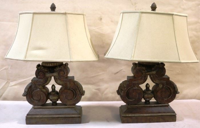 Pair Marge Carson lamps