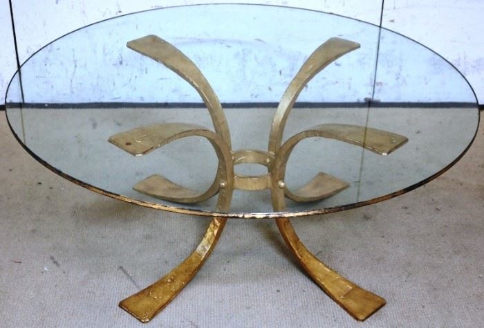Modern History brass coffee table