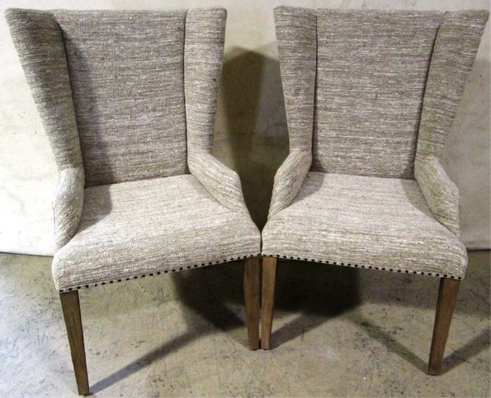 Pair Guildmaster Wheather Tuscan wing arm chairs
