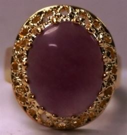Sz 5 Gold over sterling ring