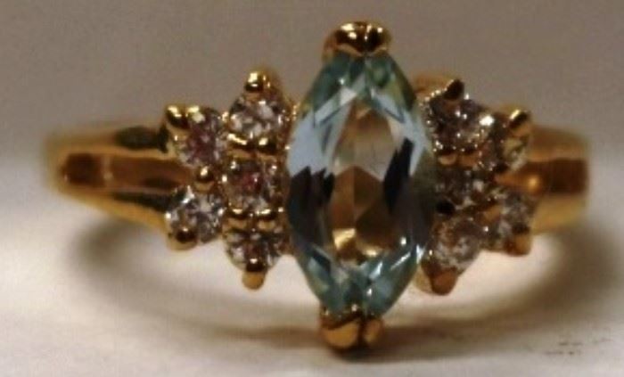 Sz 6 Gold over sterling ring