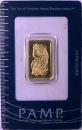 10 gram gold bar carded