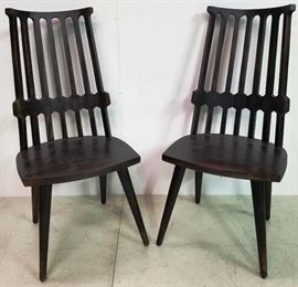 Pair Guildmaster wooden chairs