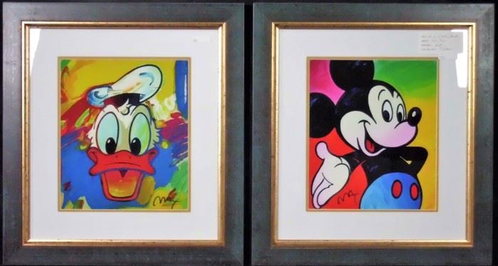 Mickey / Donald Giclee by Peter Max