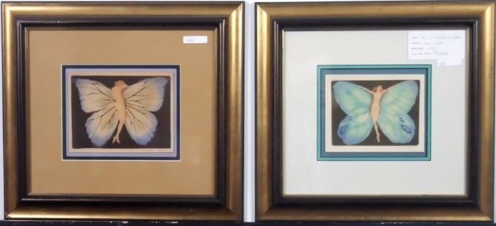 Butterfly Women Giclee by Louis Icart