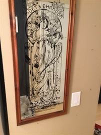 Champagne Decorated Mirror