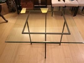 Glass Metal Dining Table