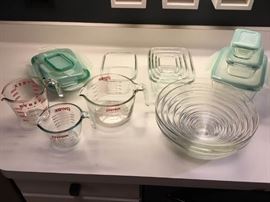 Glass Cookware, Bowls, Pyrex Set