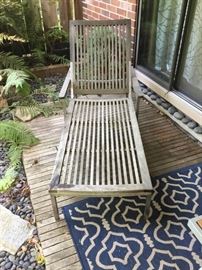 Teak Lounge Chair with Cushion