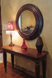 Sorry, the family decided to keep this mirror.  Everything else in the photo is for sale.