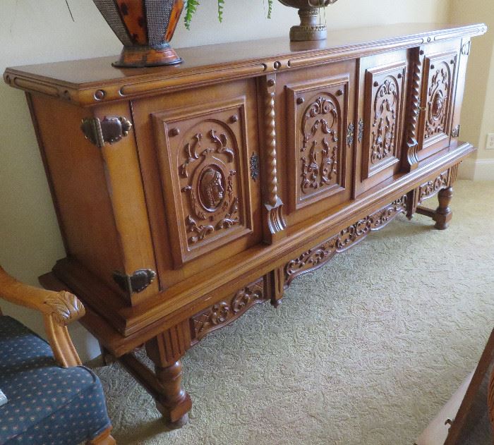 Unusual carved buffet