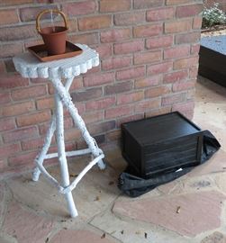Hackberry wood plant stand