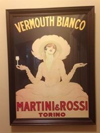 Vintage framed poster