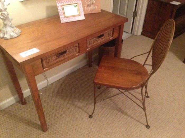 Writing desk and matching chair
