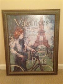 Paris framed art
