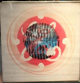 GE James Rosenquist lithograph signed and dated 1966 