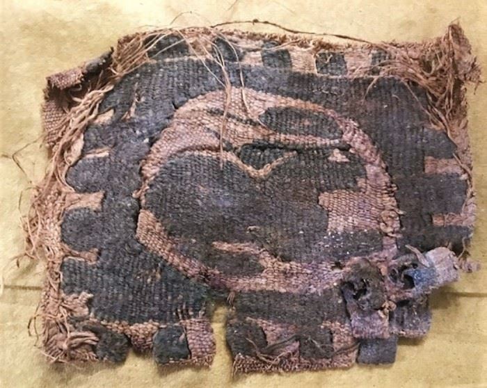 Small Coptic textile fragment of a rabbit originally from a larger garment. 2-3rd c AD 