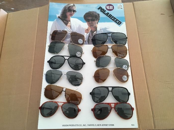 Deadstock 1970s and 80s Sunglasses