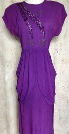 40s Purple Gown